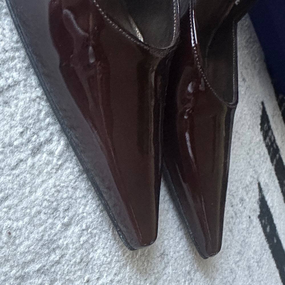 Stuart Weitzman Dulcinea Brown Degrade Patent Heels - Picture 7 of 14